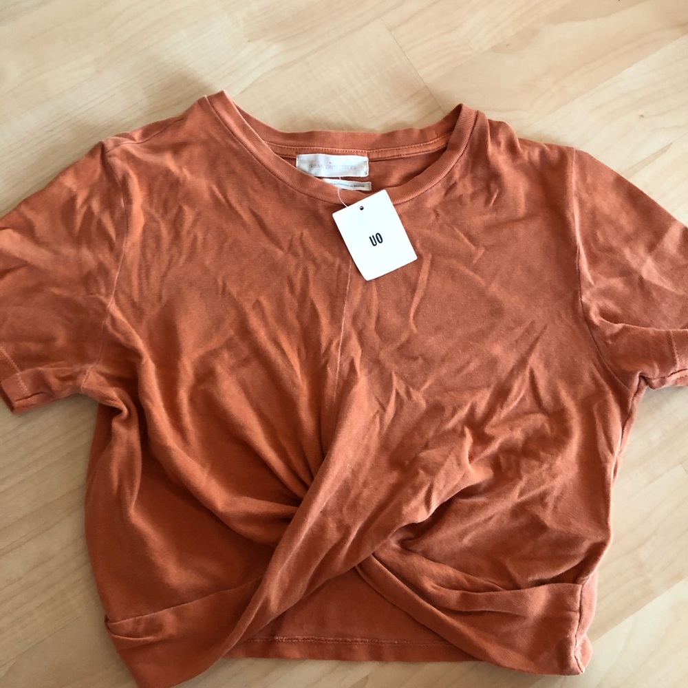Urban Outfitters Rust Twist Front Tee